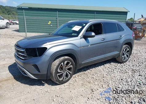 2020 Volkswagen Atlas Cross Sport 3.6L V6 Sel Premium z USA, uszkodzony, nr VIN 1V2NE2CAXLC216138